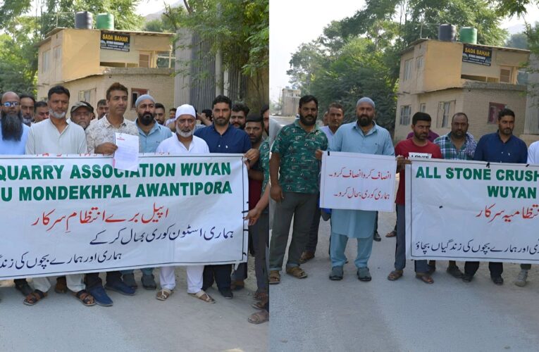 Peaceful Protest by Wuyan-Khrew Stone Quarry Association Against Mineral Extraction Ban