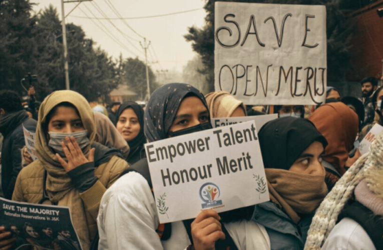 MP Ruhullah Mehdi Leads Protest Against J&K Reservation Policy Outside CM’s Residence