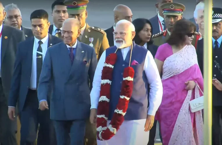 PM Modi Arrives in Mauritius for Two-Day State Visit, Strengthening Historic Ties