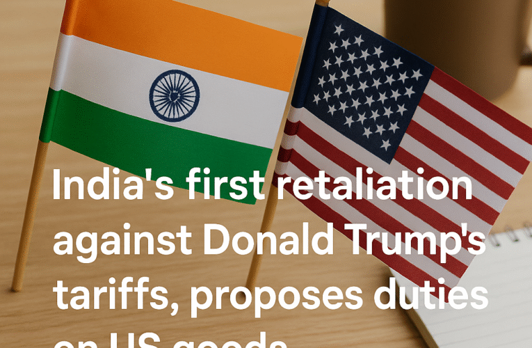 India Responds to Trump-Era Tariffs with Its Own: A Calculated Step Toward Fair Trade