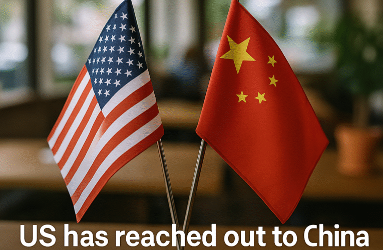 U.S. Reaches Out to China on Tariffs: Conflicting Signals Emerge