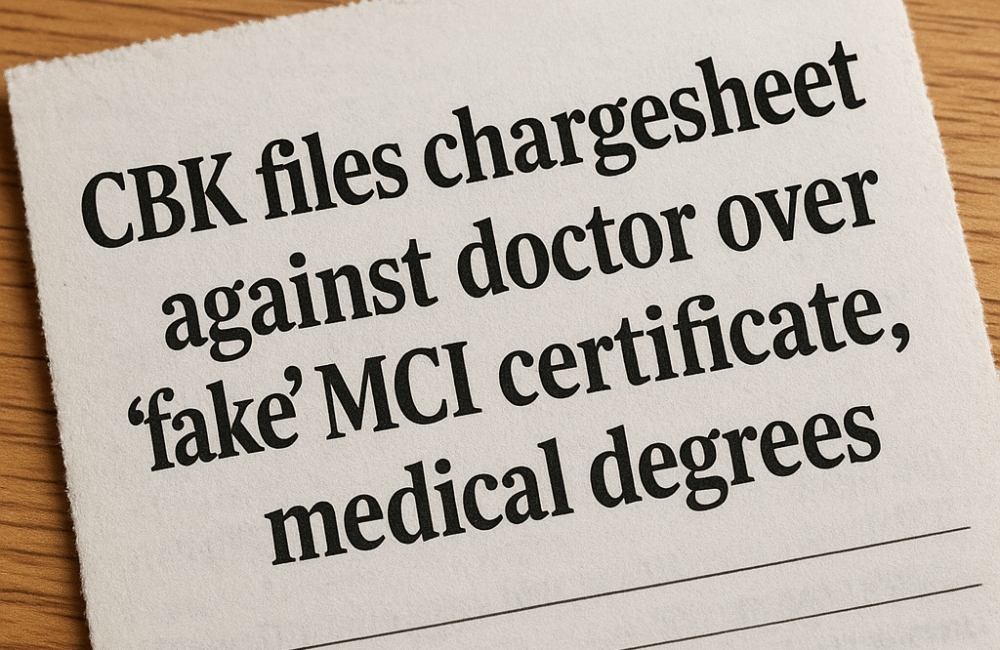Fake Degrees Real Consequences Srinagar Man Faces Charges for Forged Medical Credentials