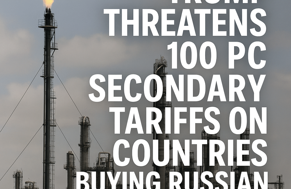 Trump Issues Stark Tariff Warning Over Russian Energy Ties