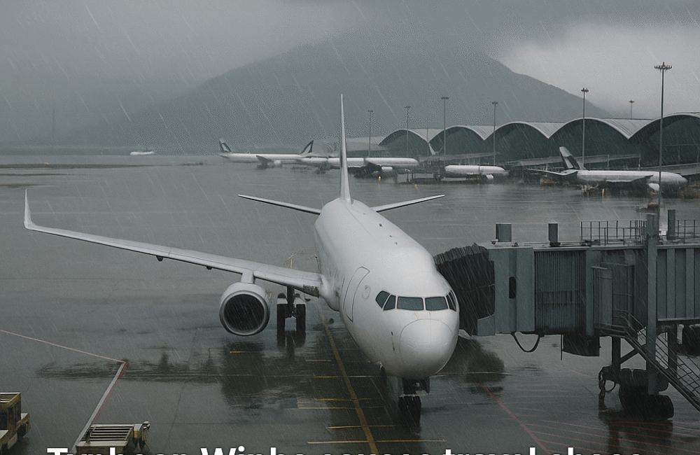Typhoon Wipha Brings Hong Kong to a Standstill: Flights Canceled City Braces for Impact