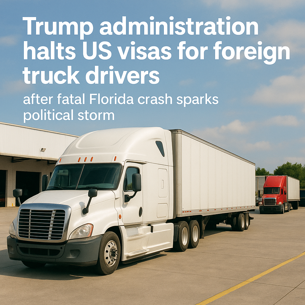 Trump Administration Halts US Visas for Foreign Truck Drivers Following Fatal Crash A Human-Centered Look at the Controversy