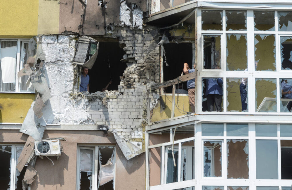 Ukrainian Drone Strike Hits Russian Port, Damages Ship, Homes, and Oil Depot