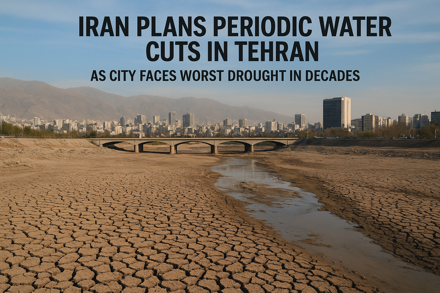 Iran Faces Unprecedented Water Crisis: Periodic Cuts Planned for Tehran’s 10 Million Residents