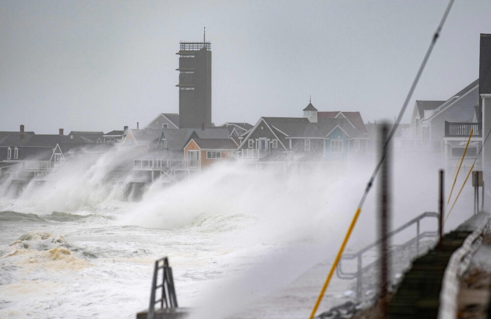 One dead and 60,000 without power as powerful Nor’easter batters US Northeast